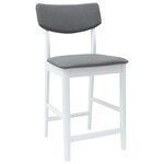 vidaXL Chaises de salle à manger 2 Pièces Blanc 48 x 49 x 95 cm