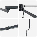 vidaXL Cadre de store rétractable électrique Anthracite 4 x 2 m