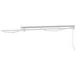 vidaXL Cadre de auvent Blanc 2.5 x 2 m