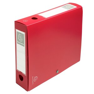 Boite De Classement À Pression Dos 60mm Polypropylène 7/10e Opaque - A4 - Rouge - X 10 - Exacompta