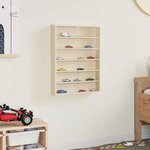 vidaXL Boîte d'Exposition en Bois Marron 40 x 8 5 x 54 cm Contreplaqué