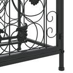 vidaXL Casier à bouteilles 41 bouteilles noir 45x36x120 cm fer forgé