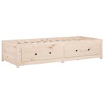 vidaXL Lit de jour 90x200 cm Bois de pin massif