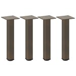vidaXL Pieds de table basse 4 pièces Acier naturel 30-32 cm Acier