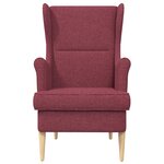 vidaXL fauteuil Bordeaux tissu