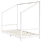 vidaXL Cadre de lit d'enfant blanc 2x(90x200) cm bois de pin massif