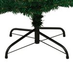vidaXL Arbre de Noël hélicoïdal pré-éclairé et support vert 180 cm PVC