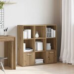 vidaXL Bibliothèque chêne artisanal 98x29x97 5 cm bois d'ingénierie