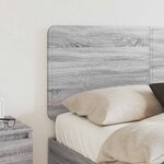 vidaXL Tête de lit Gris Sonoma 140 cm Bois d'ingénierie