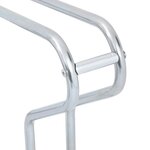 vidaXL Support de vélo au sol autoportant pour 2 vélos acier galvanisé
