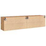 vidaXL Meubles TV muraux 2 Pièces chêne artisanal 80x30x41 cm