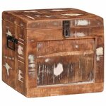 vidaXL Boîte de Rangement Multicolore bois de récupération massif