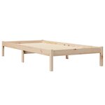 vidaXL Lit bibliothèque sans matelas 100x200 cm bois massif de pin