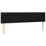 vidaXL Sommier à lattes de lit avec matelas noir 120x190 cm tissu