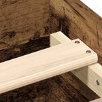 vidaXL Cadre de lit sans matelas vieux bois 140x190 cm bois ingénierie