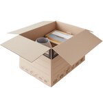 Pack and Move - Lot 30 cartons déménagement XXL - 80 x 60 x 50 cm - Poignées renforcées - 3 adhésifs offerts