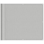 vidaXL Écran de balcon gris clair 90x700 cm 100  polyester oxford