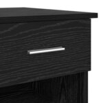 vidaXL Bureau Chêne noir 90 x 49.5 x 75 cm Bois d'ingénierie
