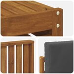 vidaXL Ensemble de canapés d'extérieur 8 Pièces Naturel et Anthracite