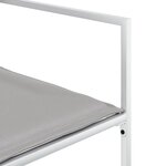 vidaXL Ensemble à manger de jardin avec coussins 11Pièces blanc textilène