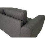 Canapé d'angle fixe réversible 4 places - Tissu Anthracite - 245 x 150 x 86 cm