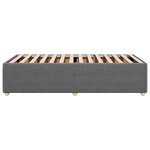 vidaXL Cadre de lit sans matelas gris foncé 90x200 cm tissu