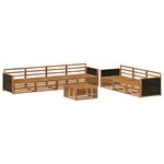 vidaXL Ensemble de canapés d'extérieur 8 pc Naturel