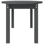 vidaXL Table basse Gris 110x55x45 cm Bois massif de pin