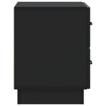 vidaXL Cabinet de chevet 2 pc Noir 43 x 34 5 x 44 5 cm