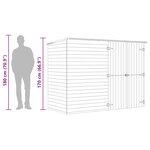 vidaXL Abri à vélo de jardin 232x110x170 cm Bois de pin imprégné