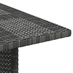 vidaXL Table à dîner de jardin Gris 110x70x65 cm Résine tressée