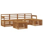 vidaXL Ensemble de canapés d'extérieur 6 pc Naturel