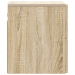 vidaXL Cabinet de chevet mural Chêne Sonoma 33 x 34 5 x 40 cm