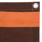 vidaXL Écran de balcon Orange et marron 90x400 cm Tissu Oxford