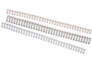 Lot de 100 Peignes métalliques WireBind format A4 capacité 35 feuilles 5mm argent GBC