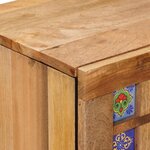 vidaXL Buffet Naturel 60 x 33 x 75 cm Bois de mangue massif
