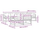 vidaXL Ensemble de canapés d'extérieur 6 pc Blanc et anthracite