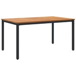 Ensemble de Salle à Manger de Jardin 5 Pièces en Poly Rattan Gris Acacia vidaXL