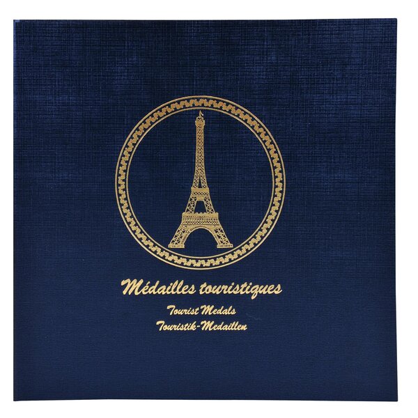Classeur De Collection Pour 100 Médailles Souvenirs - 24 5x25 Cm - Bleu Marine - Exacompta