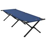 vidaXL Lit de soleil pliant avec sac de transport Bleu en tissu Oxford 600D