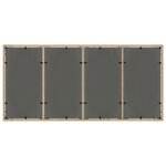 vidaXL Ensemble de salle à manger de jardin 9 pièces avec coussins en poly rotin beige