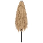 vidaXL Parasol de jardin avec mât en acier marron 288x288x225 cm