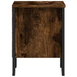 vidaXL Tables de chevet 2 Pièces chêne fumé 40x30x40 cm bois d'ingénierie