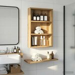 vidaXL Armoire murale de salle de bain Chêne artisan 40 x 10 x 60 5 cm