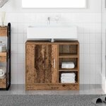 vidaXL Cabinet de Lavabo Bois Ancien 63 x 29 x 55 cm Bois d'ingénierie