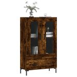 vidaXL Buffet haut chêne fumé 69 5x31x115 cm bois d'ingénierie