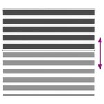 vidaXL Store zèbre noir 160x100 cm largeur du tissu 155 9 cm polyester