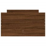 vidaXL Cadre de lit avec tiroirs chêne marron 100x200 cm