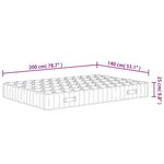 vidaXL Matelas à ressorts ensachés dureté moyenne 140x200 cm