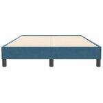 vidaXL Cadre de lit sans matelas bleu foncé 120x210 cm velours